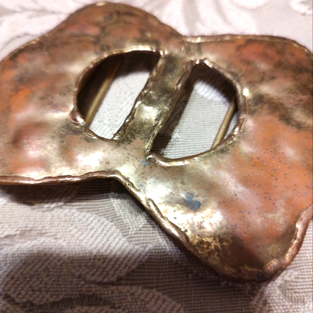 Unique Vintage Hand Crafted Solid Brass Hammered … - image 5